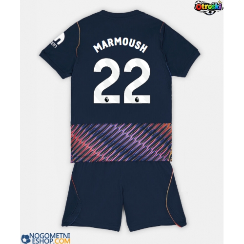 Otroški Nogometni dresi Tottenham Hotspur Omar Marmoush #22 Gostujoči 2026-27 Kratek Rokav (+ Kratke hlače)